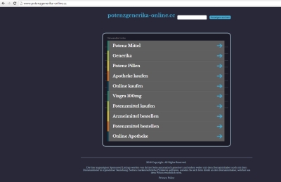 Screenshot - potenzgenerika-online.cc